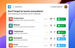 Launch checklist