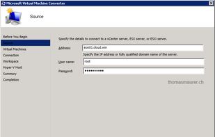 Microsoft Virtual Machine Converter screenshot 1