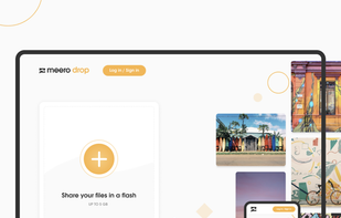 Landing page - Share your files in a flash