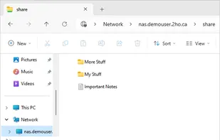 Accessing a remote system's file share over your private cloud.