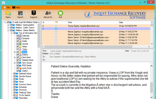 InQuit Exchange EDB Recovery screenshot 1