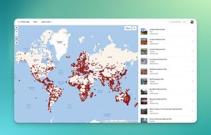 Map of National Parks Worldwide