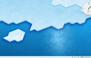 A typical Plasma desktop looks like this