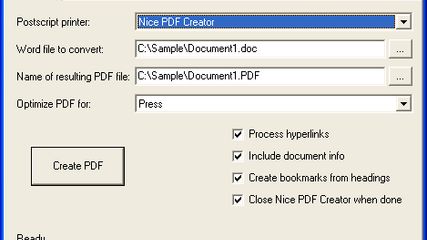 Nice PDF Creator screenshot 1