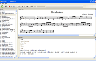 EasyABC screenshot 1