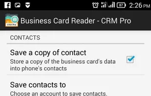 set save settings for recognized contacts
