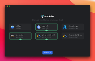 Select one or more clusters to get started