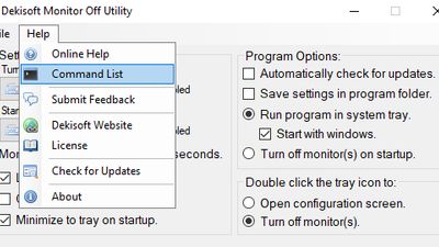 Monito Off Utility Command List