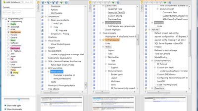 The "side by side view" tool makes it easy to move your notes between pages or even notebooks.