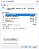Windows Disk Cleanup screenshot 1