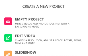 Pick the option when creating project