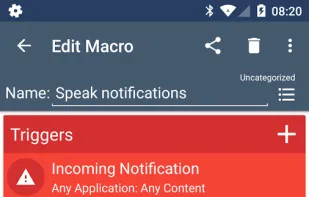 MacroDroid screenshot 1