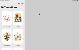 iAffirmations screenshot 1