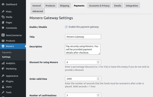 Settings Page Screenshot #1