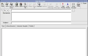 Writing messages window