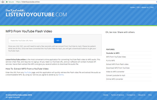 ListenToYoutube.Online screenshot 1