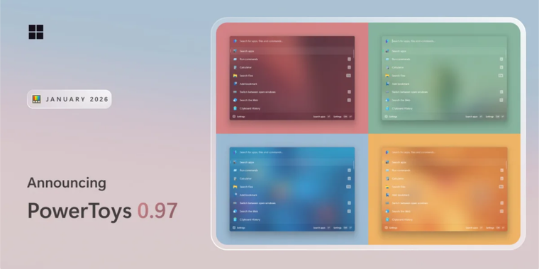 PowerToys 0.97 brings Command Palette UI upgrade, new CursorWrap tool and CLI features