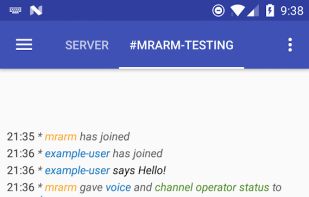 Revolution IRC Client screenshot 1