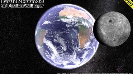 Earth and Moon in HD screenshot 1