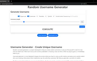 Username Generator screenshot 1