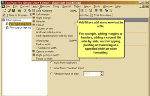TextPipe screenshot 2