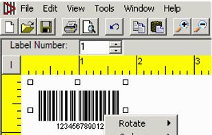 Free Barcode Label Design Application screenshot 1