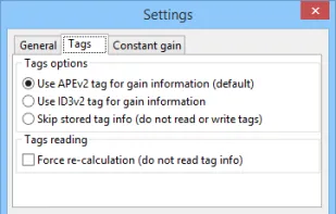 wxMP3gain screenshot 3