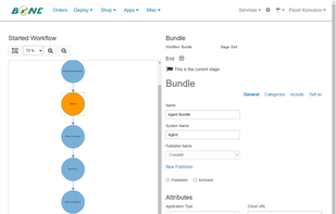 Crossbill Bone started workflow