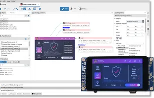 Low-code embedded GUI project editor