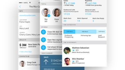 Mobile CRM with internal team transparency. 