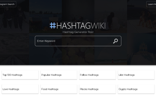 HashtagWiki.com screenshot 1