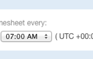 Problems remembering to fill your timesheet? Set a reminder and never forget again.