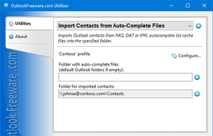 Import Contacts from Auto-Complete Files screenshot 1