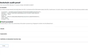 Audit proof based on Blockchain.