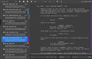 Screenplay editor