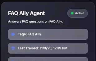 Train your AI Agent on your company data!