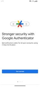 Google Authenticator screenshot 1