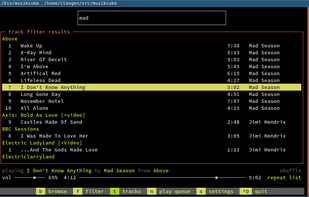 musikCube screenshot 2