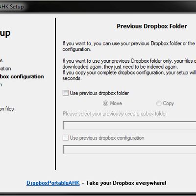Previous DropBox Folder