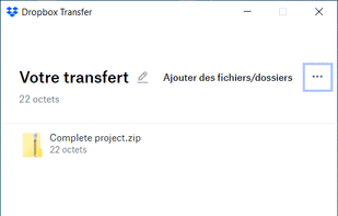 Dropbox Transfer screenshot 1