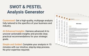 SWOT & PESTEL Generators. 