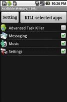 Advanced Task Killer screenshot 1