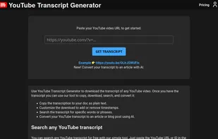 Paste any YouTube URL to get started.