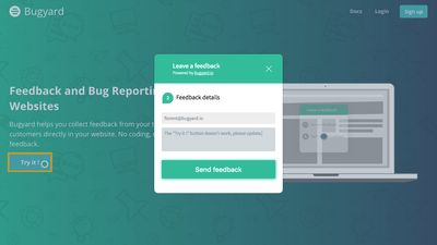 Report bugs or suggestions directly from you website.