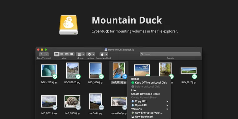 Mountain Duck 5.0 adds integrated connect mode, SMB support, custom versioning, and more image