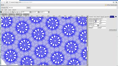 Kaleidoscopic patterns in Torapp guilloche designer