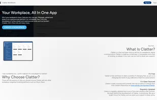 The home page for Clatter.