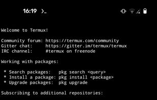 Termux screenshot 1