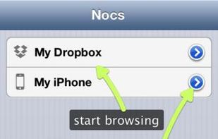 Nocs for iPhone screenshot 1