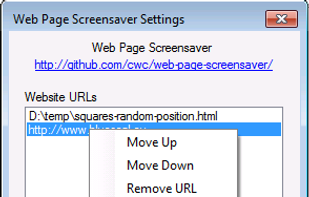 Web-Page-Screensaver screenshot 1